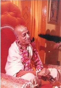 Prabhupada in Burnett St, St Kilda 1974