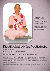 Prahladanandana Maharaja visits Melbourne