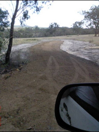 Completed entrance to farm block