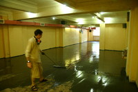 Laying the floor