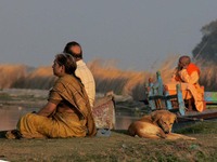 Peacefully_at_the_Yamuna_nearing_Sunset