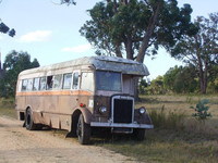 The old bus ready for the weckers