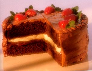 Kurma's black forest sponge cake: 