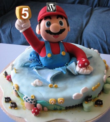 Mario wishes me happy birthday: 