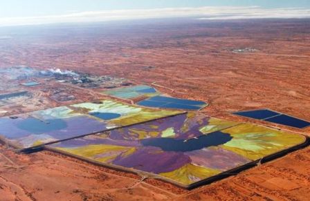 Olympic dam from the air: 