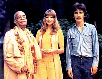 Prabhupada and George Harrison: 