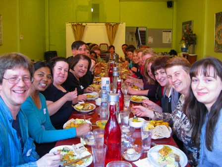 another groaning banquet table: 