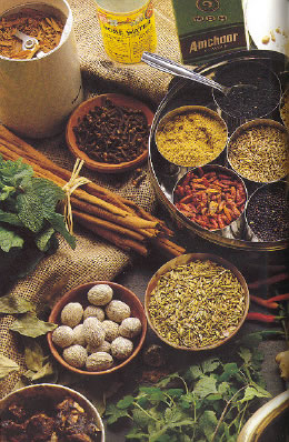 assorted spices: