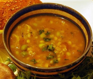 barley and vegetable soup: