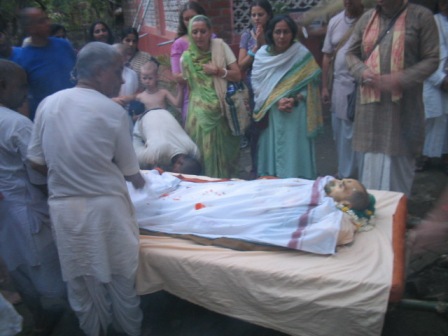 before procession: