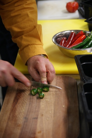 chilies for the sambal: 