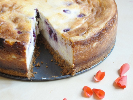 fresh blueberry cheesecake: