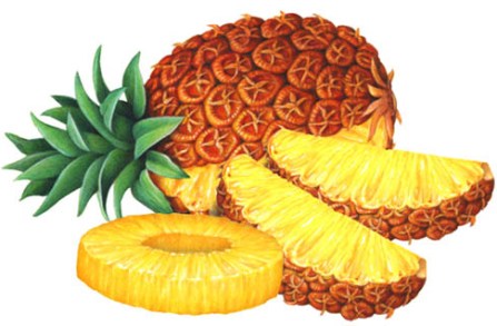 fresh pineapples for chutney: 