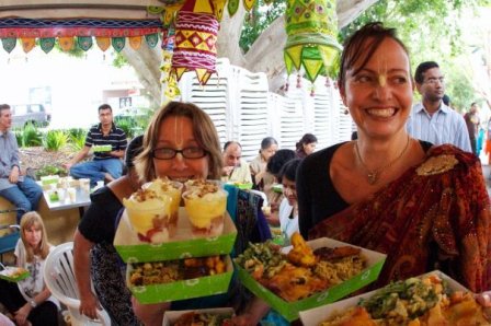 hungry, happy punters: 