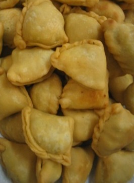kurma's flakey samosas: