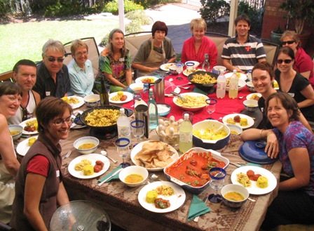 lunch at Greg and Jenny's: