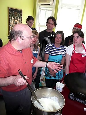 making some panir: