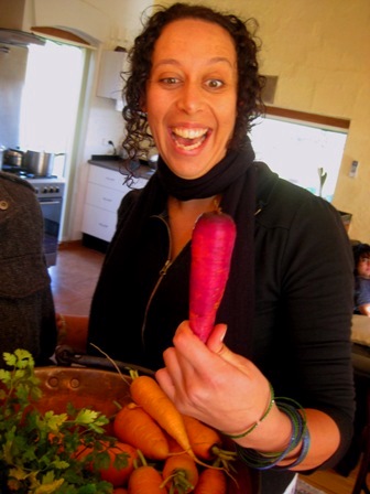 pink carrot: 