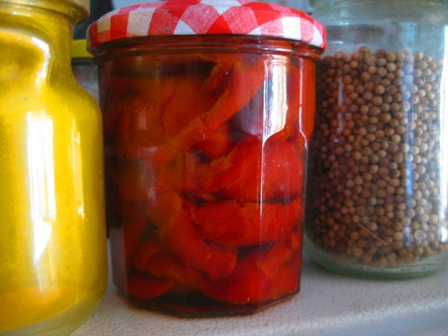 roasted peppers: 