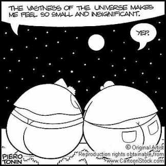 small & insignificant: 