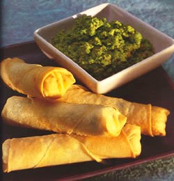 spring rolls: