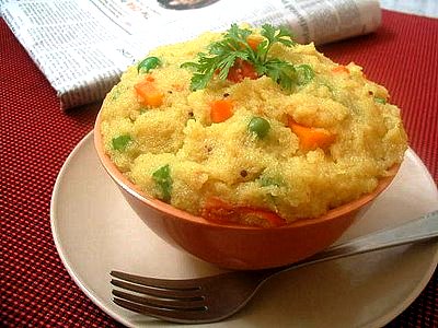 upma for breakfast: 