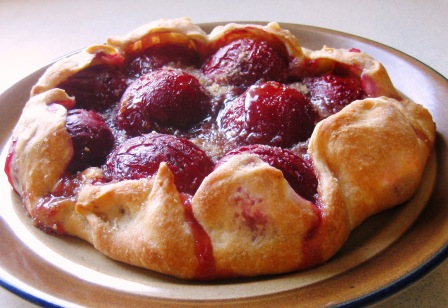 warm plum crostata: 