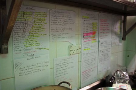 writing on the wall: 